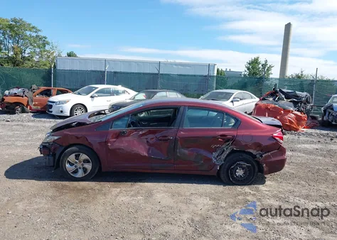 2013 Honda Civic Lx из США, поврежденный, VIN 2HGFB2F51DH576993